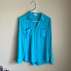 Express Turquoise Portofino Shirt